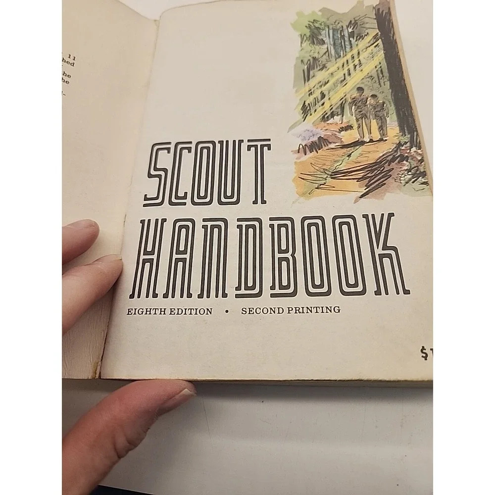 Scout Handbook Boy Scouts Of America June 1973 8th Edition 2nd Printing Vtg Used